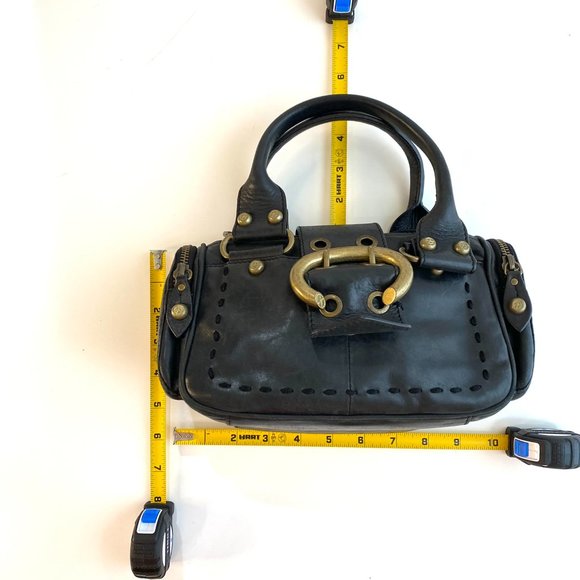 Francesco Biasia Leather Top Handle Small Satchel - Picture 5 of 13